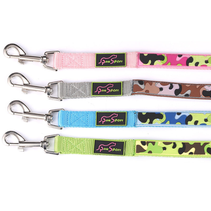 Paw Sport New Camo Durable Dog Leashes, 2D Effect, Handmade Design, with Matching Dog Collars (L: 4' * 5/8", Blue) L: 4' * 5/8" - PawsPlanet Australia