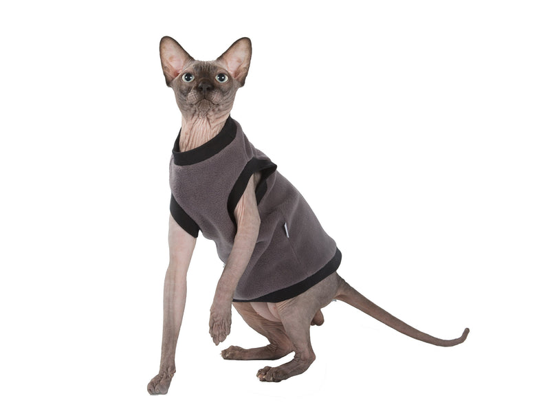 Kotomoda cat's pullover Taupe Fleece (S) S - PawsPlanet Australia