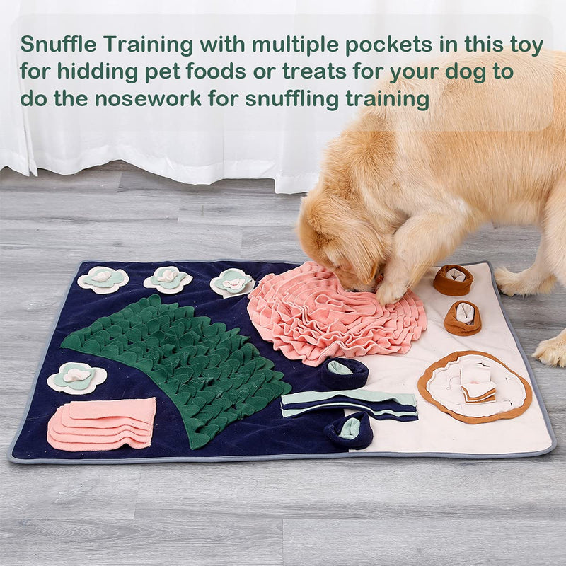 ETIAL Snuffle Mat for Dogs Pet Feeding Mat,Durable Interactive Nosework Puzzle Dog Toys Stress Relief and Encourages Natural Foraging Skills 41"x29" - PawsPlanet Australia