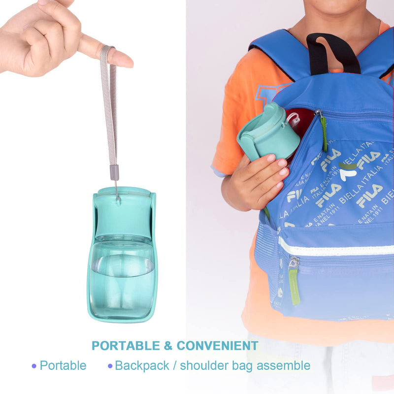 Portable Dog Water Bottle Dispenser - 12oz Foldable Water Dispenser for Dogs Leak Proof Lightweight Dog Travel Water Bottle Pet Summer Accessories for Outdoor Walking Hiking Traveling - PawsPlanet Australia