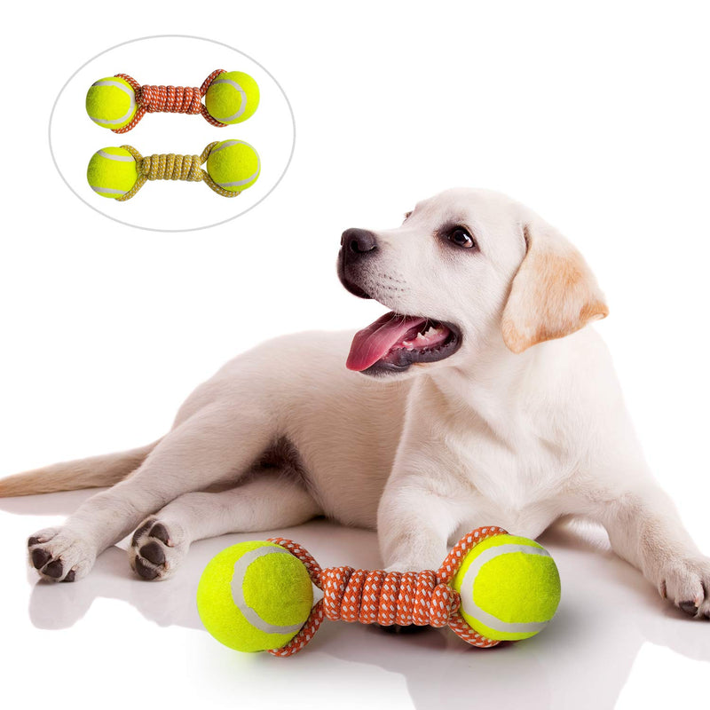ANTOOH Dog Rope Toy for Puppy Teething-Dog Puppy Teething Chew Toys,Rope Dog Toy,Puppy Ball Toys,Small Dog Chew Toys,Interactive Rope Teething Toys,Squeaky Dog Chew Toys - PawsPlanet Australia