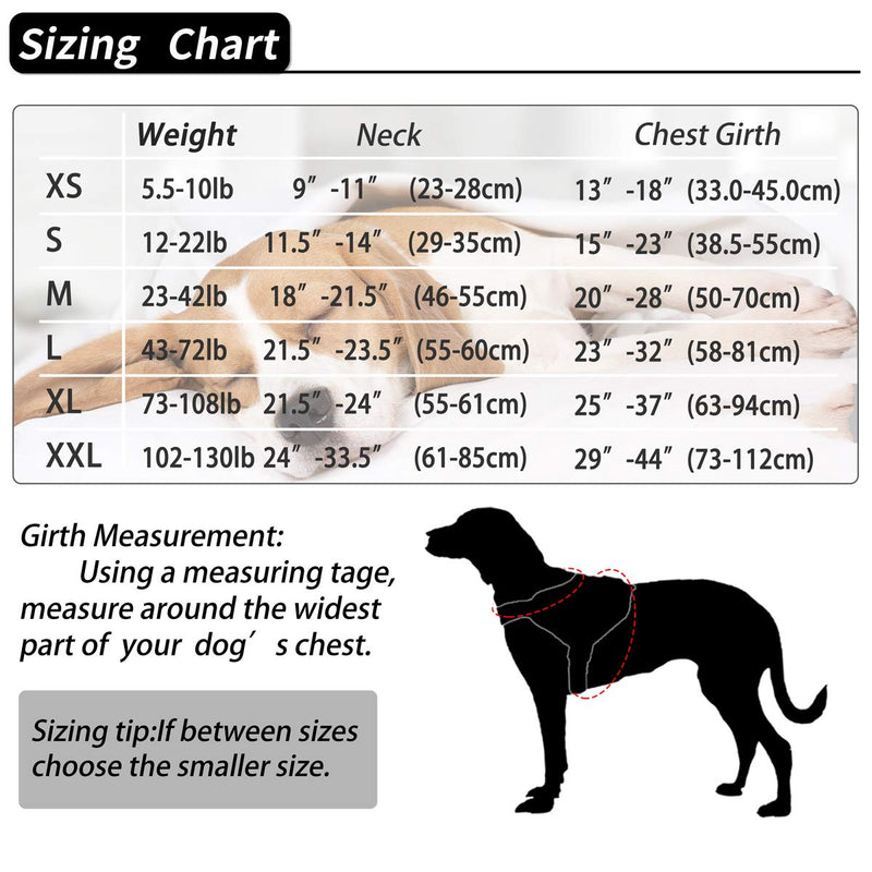 Belababy Dog Harness No-Pull Breathable Adjustable, Walking Training Assistance Chest, Outdoor Easy Control for Medium Large Small Dogs, XS Black Dog Vest Harness XS: Neck 9"-11" (23-28 cm) - PawsPlanet Australia