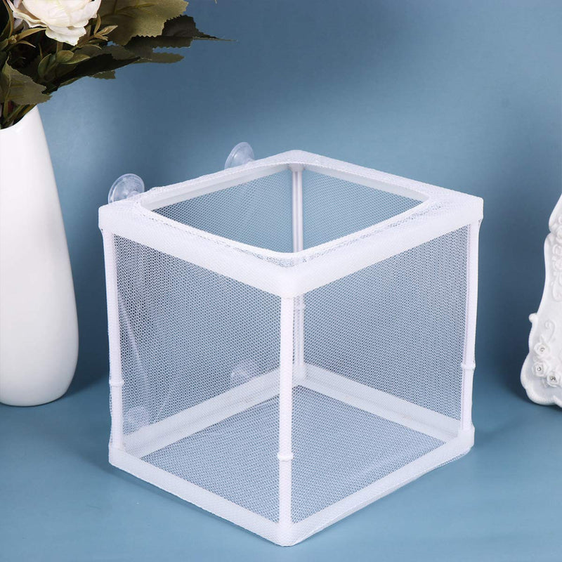 POPETPOP Aquarium Breeder Box - Fish Breeding Box Nylon Mesh Fish Fry Hatchery Breeder Box Floating Isolation Separation Net 2pack 15.7X14.2CM - PawsPlanet Australia