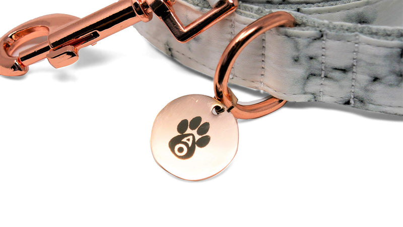 Animal Outfitters UK Luxury Marble and Rose Gold Puppy | Dog Lead | MARBLE NOUVEAU COLLECTION | Strong and Comfortable for Small or Large Dogs (Lead 150 cm) - PawsPlanet Australia