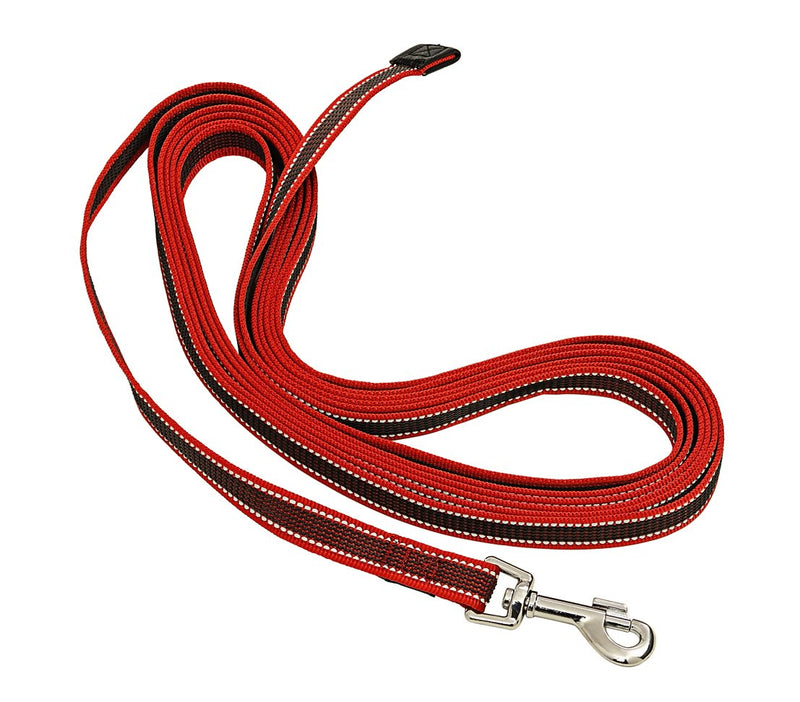 Dehner Chester Dog Recall Lead Length 10 m Width 2 cm Red/Black - PawsPlanet Australia