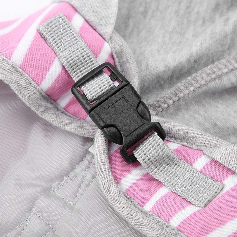 Cat Harness and Leash, Adjustable Escape Proof Cat Kitty Dog Harness Soft Breathable Hooded Cat Vest Harness and Leash Set Great for Walking(Pink S) Pink S - PawsPlanet Australia