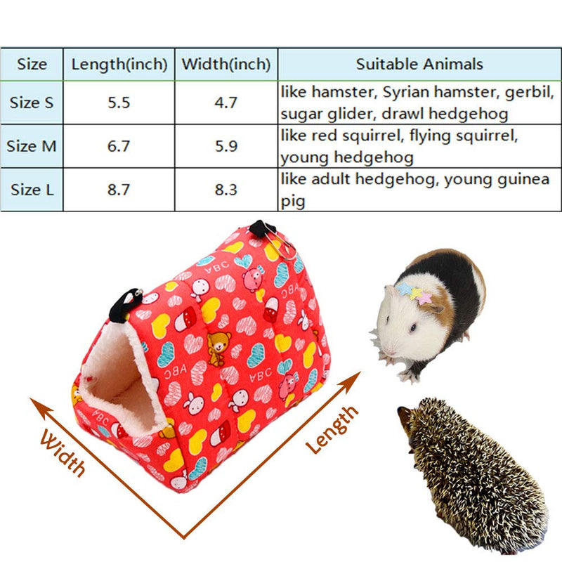 Oncpcare Winter Warm Small Animals Bed Playing Soft Hedgehog Bed Sleeping Cute Hamster Hammock Birds House Hanging Resting for Gerbil Young Guinea Pig Degu Drawl Hedgehog S(5.5 x 4.7 inch) Star - PawsPlanet Australia