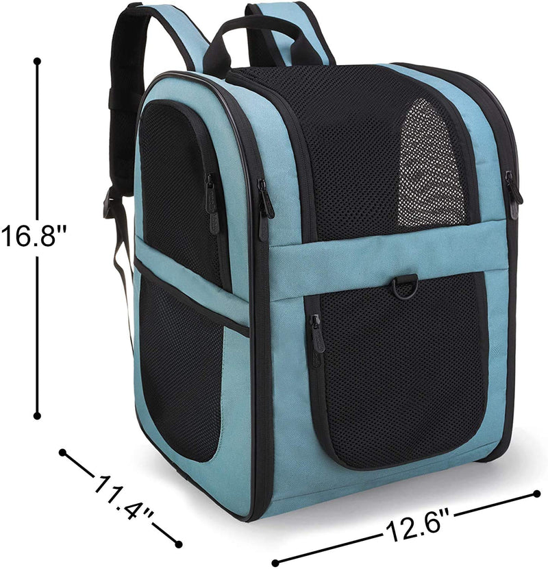 apollo walker pet backpacks pet carrier bag for 2-12kg dogs and cats soft, foldable blue - PawsPlanet Australia