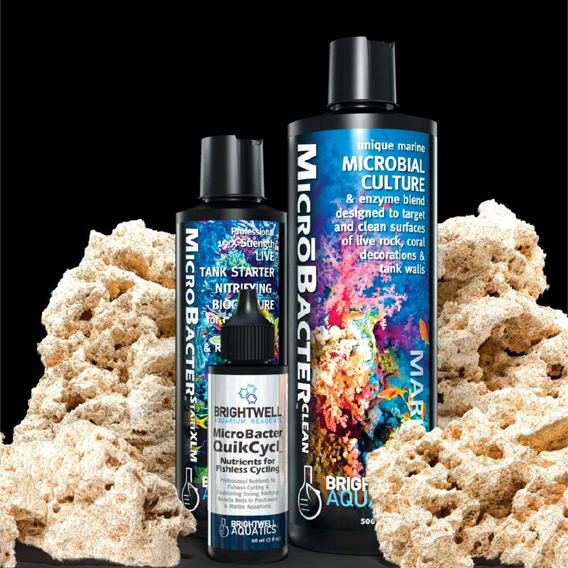 [Australia] - Brightwell Aquatics MicroBacter Dry Rock Bacteria Starter Kit 