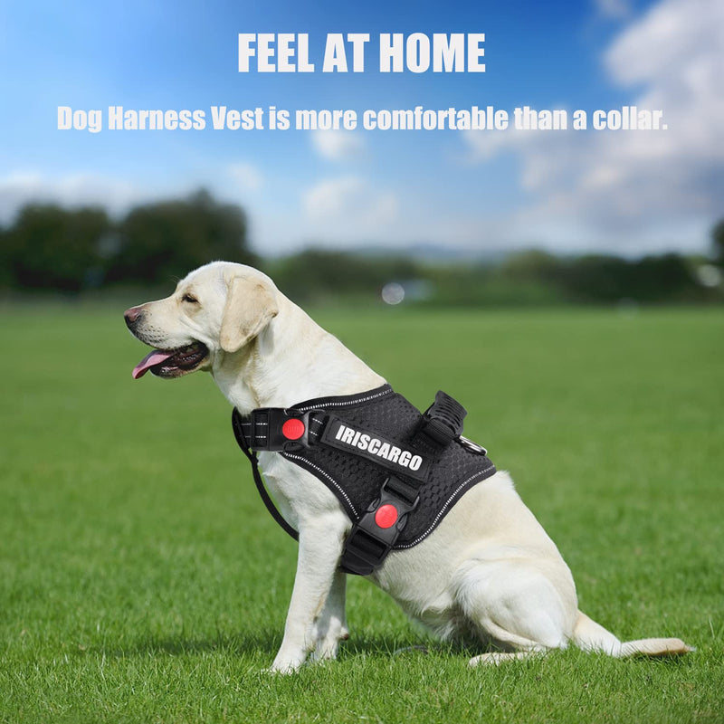 No Pull Dog Harness, dogs harness with Handle Adjustable Padded Harness, front Clip Puppy Vest Harnesses Reflective Breathable Soft Mesh Lightweight easy Control for Outdoor Training Walking(upgrade) Extra Small - PawsPlanet Australia