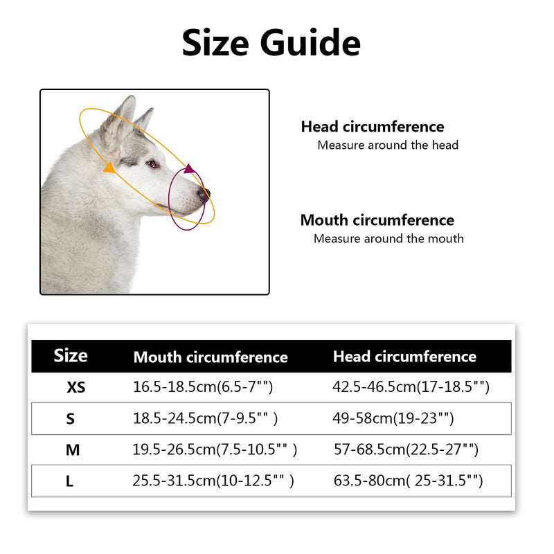 ILEPARK Dog Muzzle with All Around Protection Mesh Cover, Prevent Barking, Biting and Licking Breathable Soft Mesh Muzzle (M, Black) M - PawsPlanet Australia