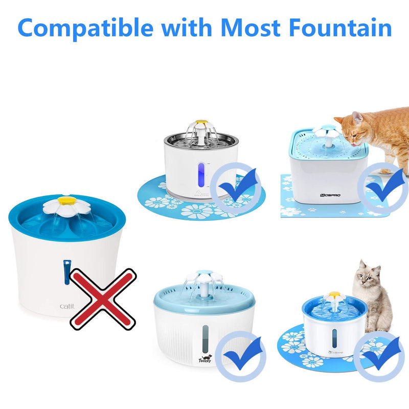 ECOSI Cat Water Fountain Filter 8PCS Replacement Filters Pet Fountain Cat Water Dispenser Pet Water Fountain Healthy and Hygienic Drinking Fountain Filters 8 Pieces/Box - PawsPlanet Australia