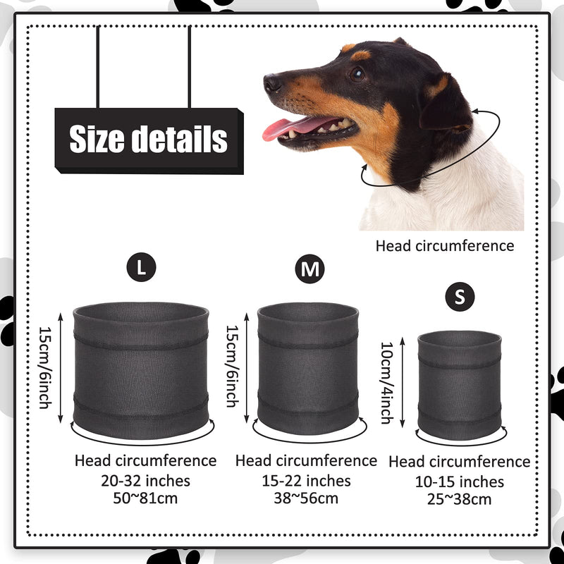 Dog Ear Muffs Dog Snood Ear Muffs Grooming and Force Drying Tool for Anxiety Relief, Bathing, Calming Dogs Dog Ear Noise Protection (M) M - PawsPlanet Australia