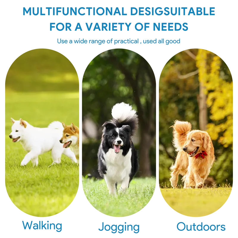 Double Lead Dog Lead for 2 Dogs, Dog Lead Medium Dogs with Soft Non-Slip Handle Reflective Anti Tangle Lead for Small and Medium Dogs for Walking Jogging (Blue) - PawsPlanet Australia