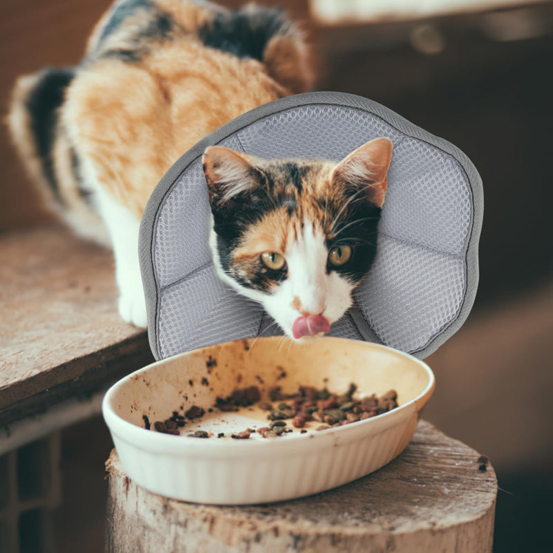 FainFun Neck Collar for Pets, Elizabethan Collar Cat, Adjustable Protective Collar, Prevent Licking/Biting Wounds, Suitable for Kittens, Puppies, Rabbits, Neck Circumference 15-21 cm (S) - PawsPlanet Australia