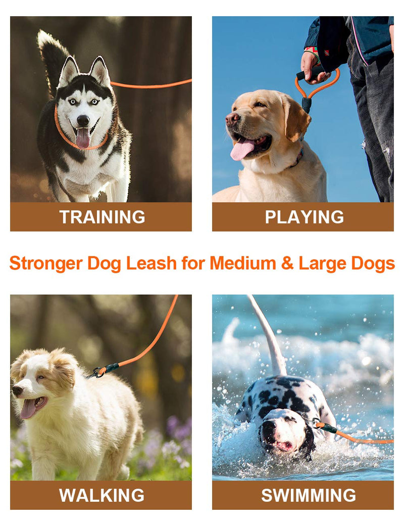 Dog Training Leash 30Ft, Nylon Long Dog Lead can Float on The Water Heavy Duty Rope for Medium Large Dogs Swimming, Running, Camping or Backyard, Dog Training Leash with Foam Handle - PawsPlanet Australia