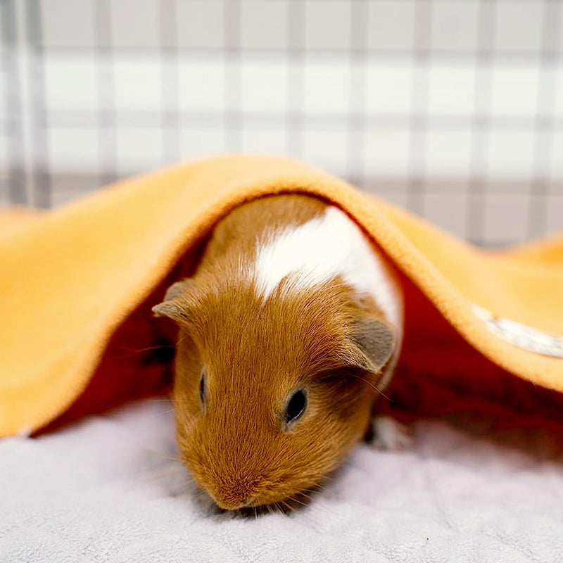 GuineaDad Liner - Midwest Size, Orange | Guinea Pig Fleece Cage Liner | Guinea Pig Bedding | Trench Bag Cover | Extra absorbent bamboo | Waterproof floor - PawsPlanet Australia