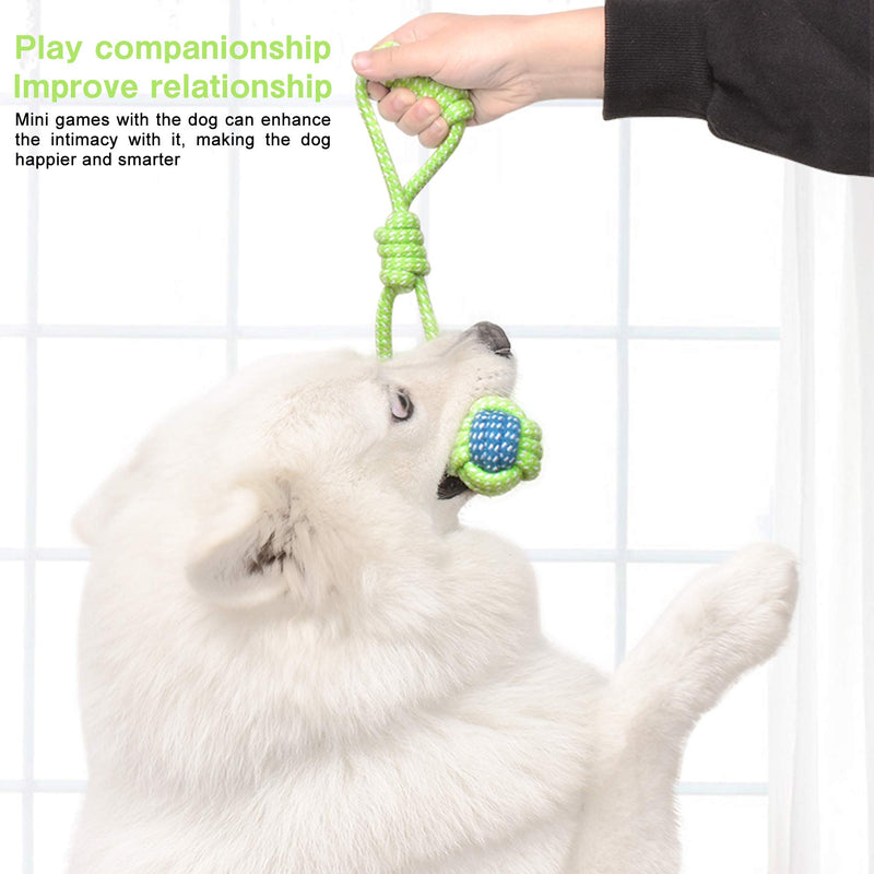 Puppy Dog Rope Toy Cotton Chew Rope Ball Toy for Teething 4 Pack Tough Chew Toy for Small Medium Breed Dogs Puppy Teeth Cleaning Chewer Toy Indestructible Chew Toy Brown - PawsPlanet Australia
