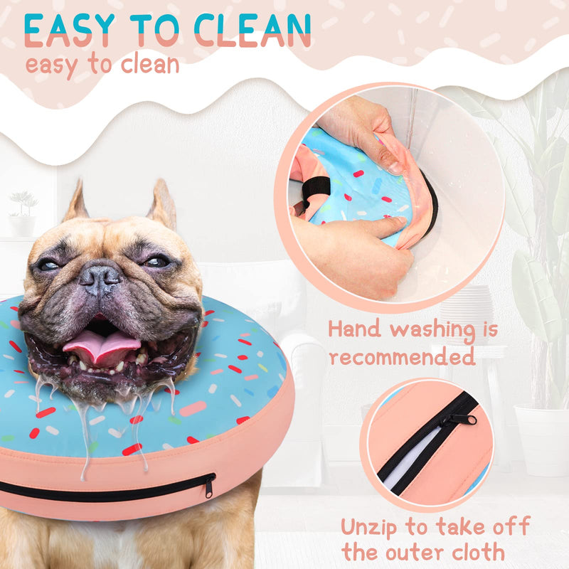 Supet Inflatable Dog Cone Collar Alternative After Surgery, Dog Neck Donut Collar Recovery E Collar for Neuter, Soft Dog Cone for Small Medium Large Dogs - PawsPlanet Australia