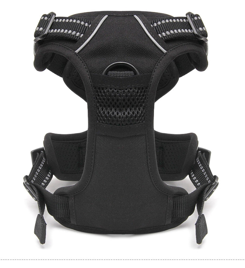 TrueLove Dog Harness TLH5651 No-pull Reflective Stitching Ensure Night Visibility, Outdoor Adventure Big Dog Harness Perfect Match Puppy Vest (Black,XS) Black XS - PawsPlanet Australia