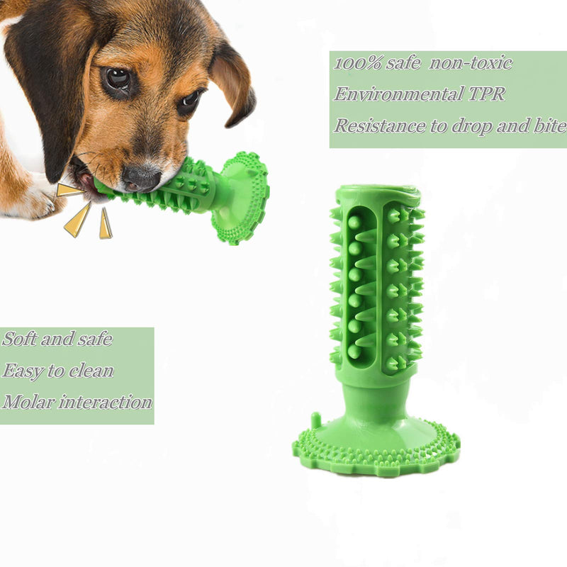 Dog Toys for Medium Dogs Indestructible Dog Chew Toys Dog Teeth Cleaning Toys with Suction Cup Squeaky Dog Toys Suitable for Medium and Large Dogs Interactive Toys for Dogs Green - PawsPlanet Australia