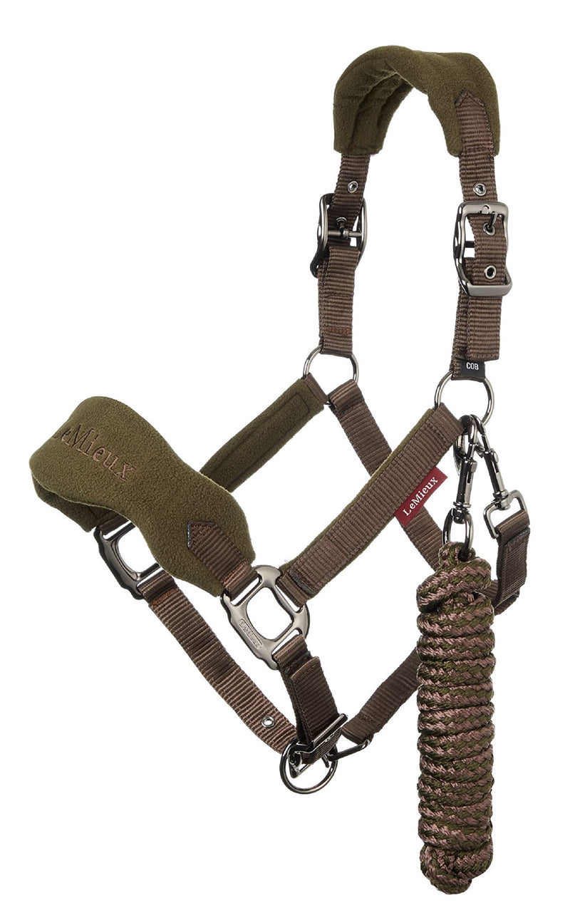 LeMieux Vogue Headcollar & Leadrope - Oak FULL - PawsPlanet Australia