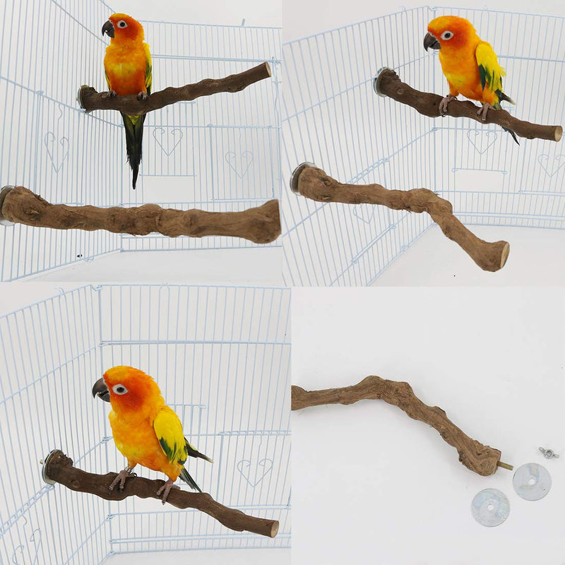 Hamiledyi Bird perches for Parakeets 4 Pcs,Parrot Stand Pole Natural Grape Stick Grinding Paw Hanging Cage Accessories Toy Branches for Cockatiels/Finches/Parakeets - PawsPlanet Australia