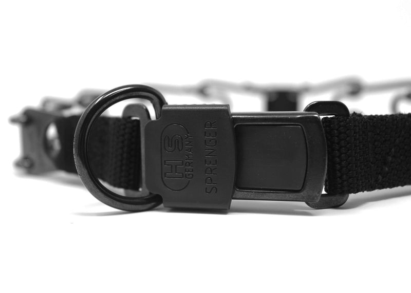 [Australia] - Herm Sprenger Black Stainless Steel Prong Dog Training Collar with Quick Release Buckle Ultra-Plus Pet Pinch Collar No-Pull Collar for Dogs Made in Germany 21in (52cm) x 3.2mm 