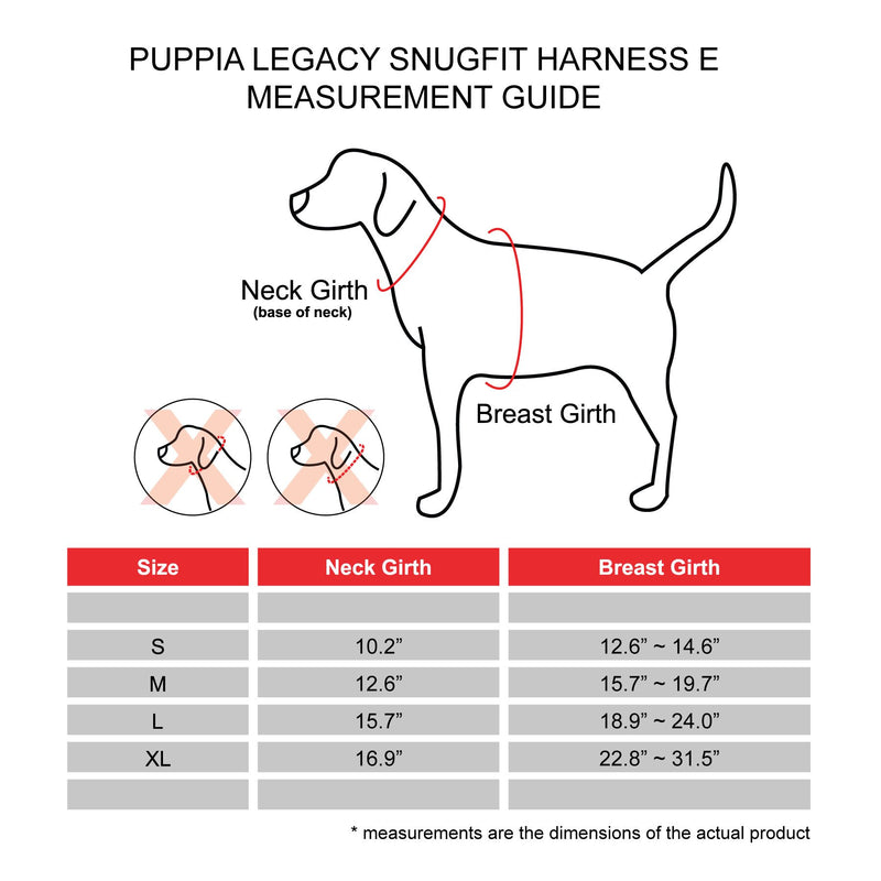 [Australia] - Puppia Legacy Harness E, Medium, Red 