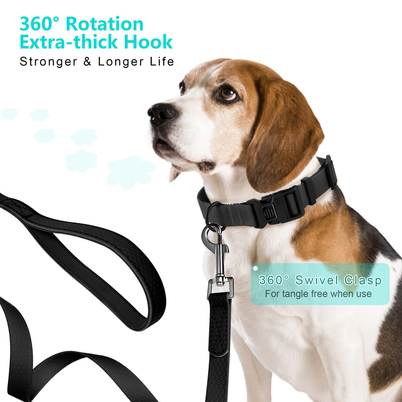 IOKHEIRA towing leash 5m for dogs, training leash for large to small dogs, towing leash with hand strap and mesh pocket, waterproof training leash for large to small dogs, robust dog leash black - PawsPlanet Australia