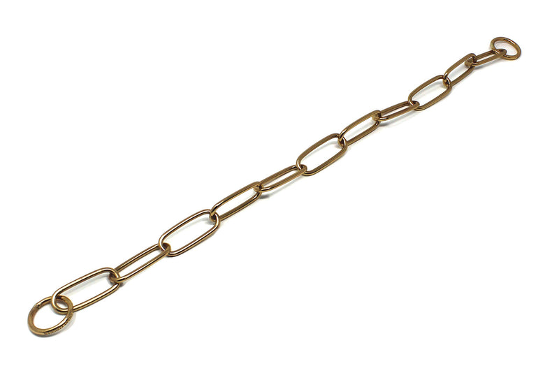 Herm Sprenger Curogan Long Link Fur Saver Dog Training Collar Hypoallergenic Nickel Free No-Pull Slip Chain for Small Medium Large Dogs for Easy Control Made in Germany 23in (59cm) x 4mm - PawsPlanet Australia