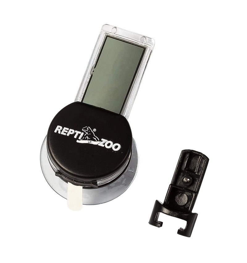 REPTI ZOO 2 Pack Reptile Terrarium Thermometer Hygrometer Digital Display Pet Rearing Box Reptiles Tank Thermometer Hygrometer with Suction Cup - PawsPlanet Australia