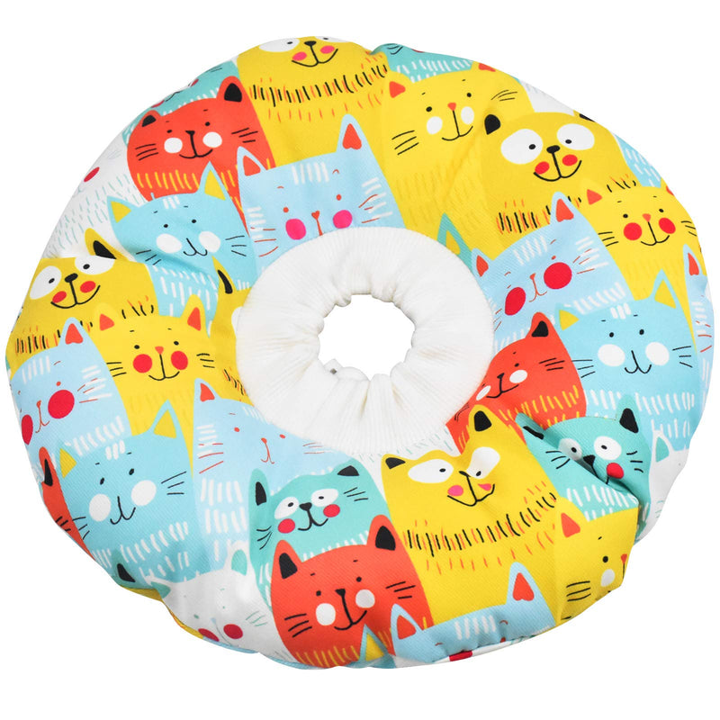 Cozlly Cat Neck Collar, Soft Cat Protective Collar, Cat Recovery Collar, Adjustable Protective Collar, Cat Anti Bite Cat Collar, Protective Collar for Cats and Dogs (S) S - PawsPlanet Australia