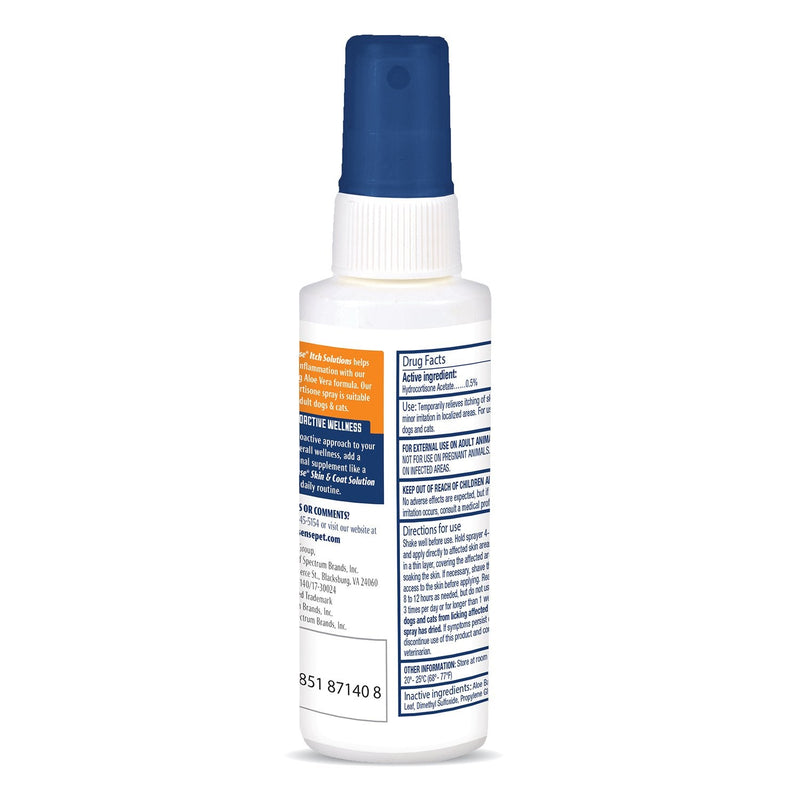 ProSense Itch Solutions Hydrocortisone Spray 4 Ounces, for Dogs and Cats - PawsPlanet Australia