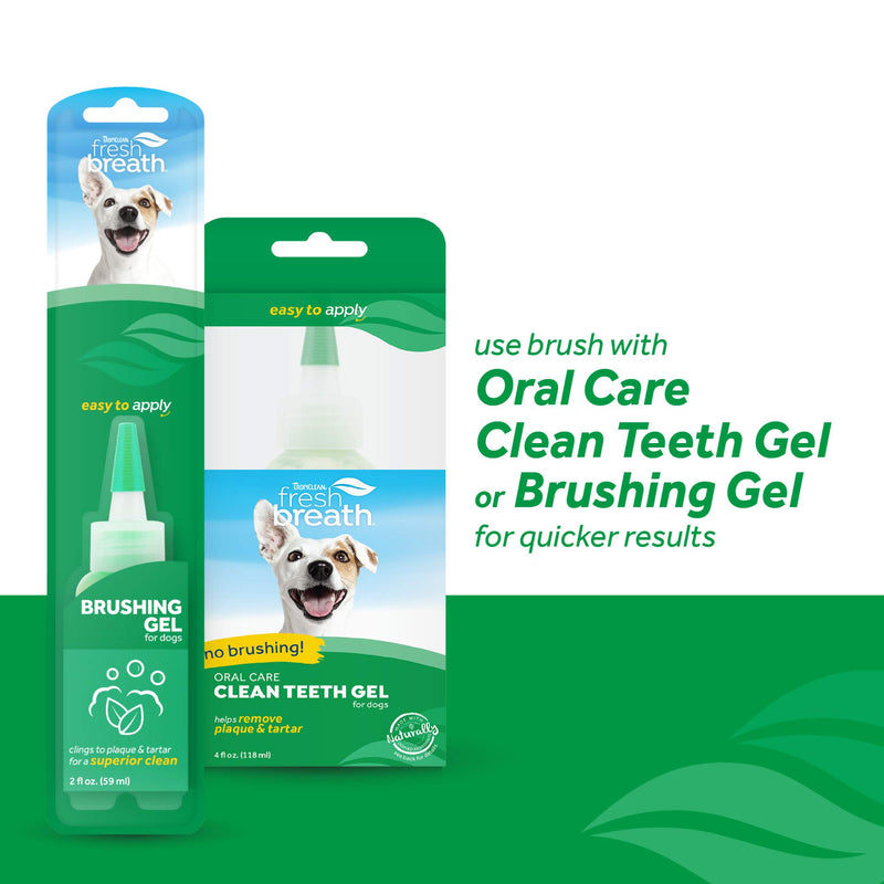 Fresh Breath by TropiClean Triple Flex Toothbrush for Small Dogs - PawsPlanet Australia