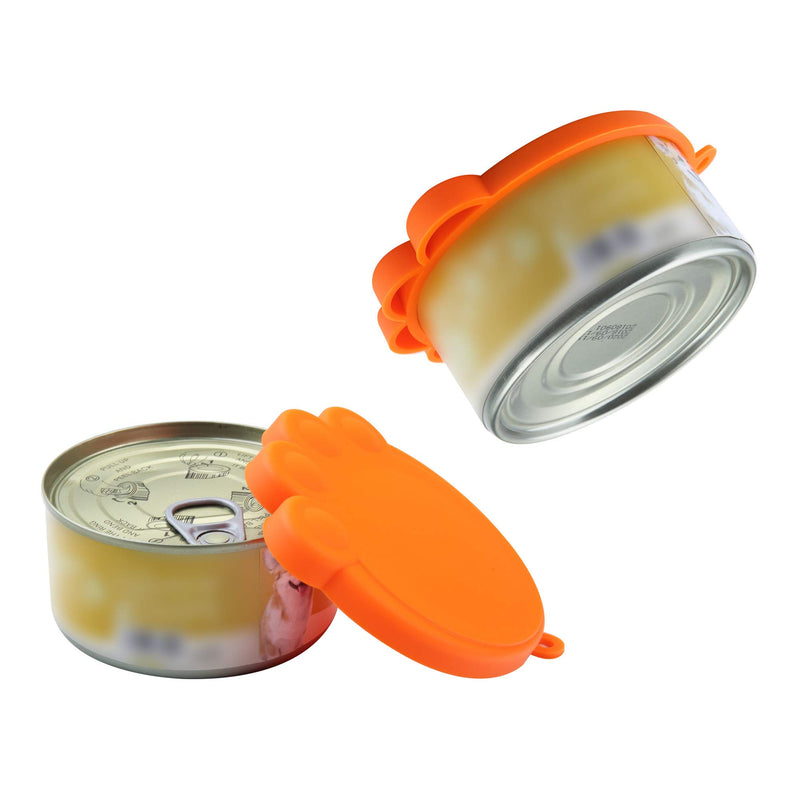 [Australia] - SLSON 3 Pack Pet Food Can Cover Universal Silicone Cat Dog Food Can Lids 1 Fit 3 Standard Size Can Covers,Blue,Green and Orange 