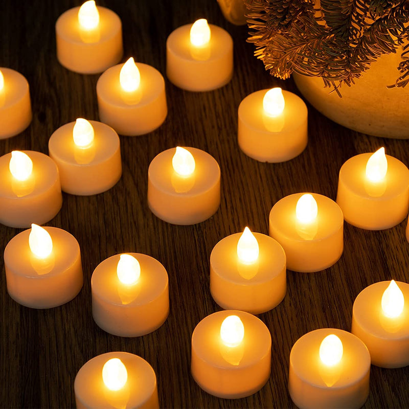 24 Packs LED Tea Light (Candle Shape) - PawsPlanet Australia