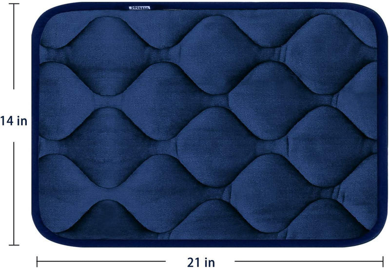 Hero Dog Dog Bed Mat Crate Pad Anti Slip Mattress Washable for Large Medium Small Pets Sleeping 21 Inch Dark Blue - PawsPlanet Australia