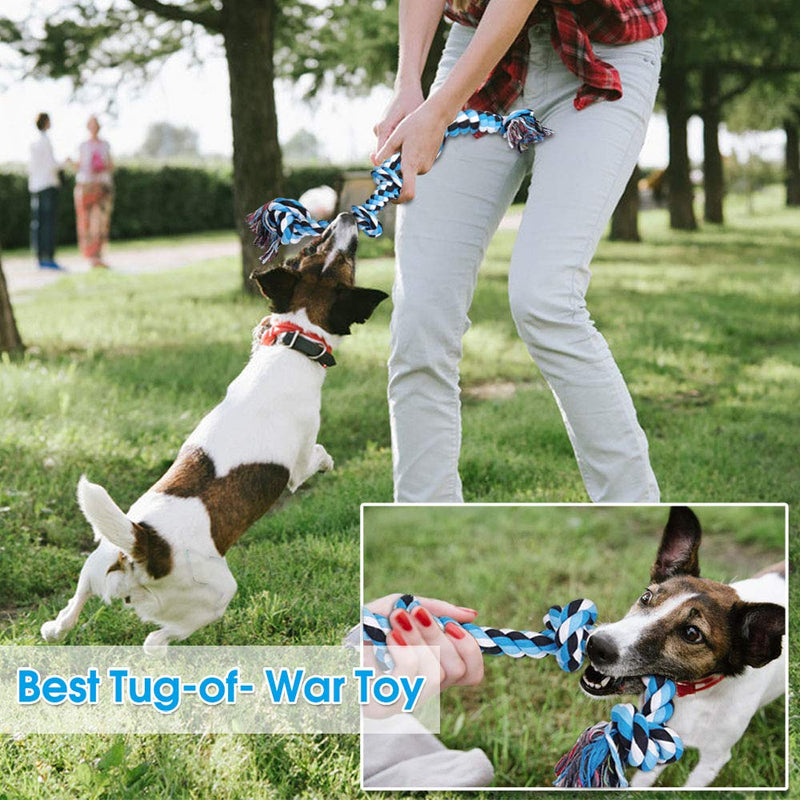 Hipat Dog Rope Toy for Aggressive Chewers, Super Large(35 Inch, 1.6 Pounds, 5 Knots) Durable Cotton Rope Toy for Large Powerful Breed Dog, Tough Tug of War Rope Toy for Chewing and Teething Cleaning - PawsPlanet Australia