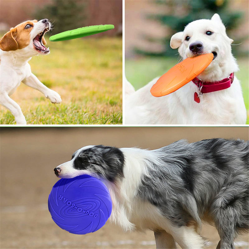 Dog Chew Toys Indestructible, Dog Toys for Medium Small Dogs, Toys for Dogs, Rubber Toys for Dogs, Dog Chew Toys, Dog Disc Flyer Dog Toy with a Toys Bag - PawsPlanet Australia