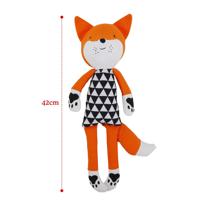 Rosewood Mr Fox, Plush Interactive Dog Toy - Orange One Size - PawsPlanet Australia