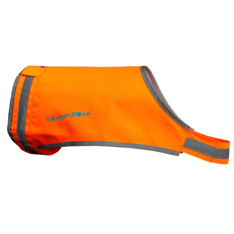 SafetyPUP XD Lite Dog Vest. Coverage to Mid Back. Reflective Hi Visibility Blaze Orange Fluorescent Fabric Helps to Keep Them in Sight and Safe On and Off Leash. Small - PawsPlanet Australia