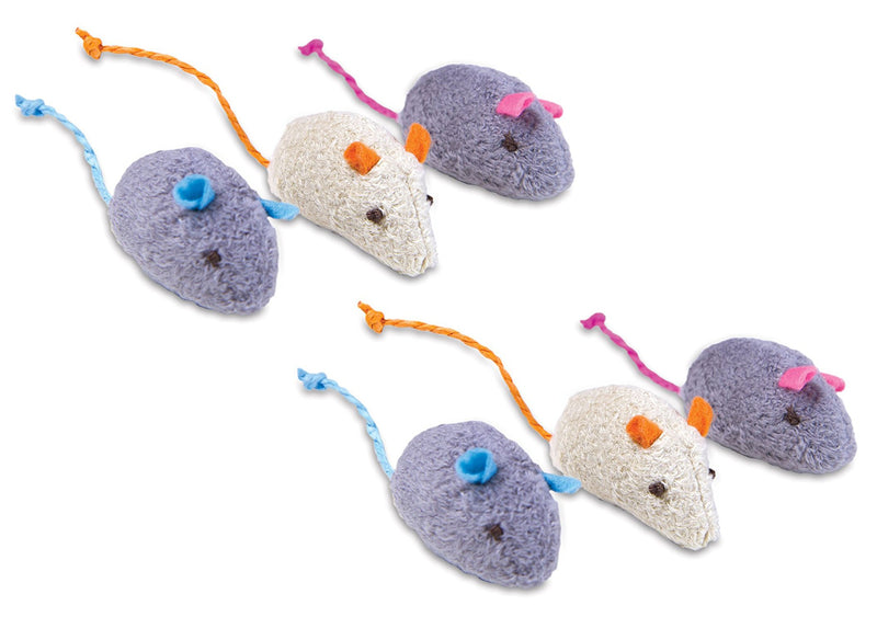 [Australia] - SmartyKat Skitter Critters Cat Toy Catnip Mice, 6-Pack 