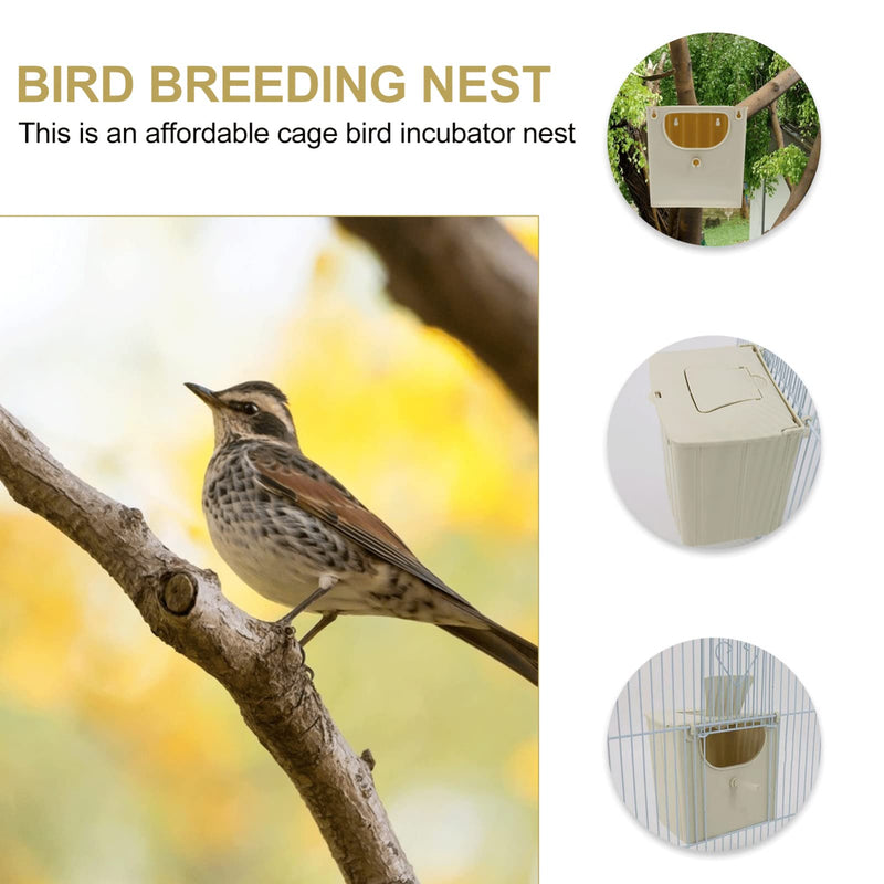 STOBOK Bird Nest Box Plastic Birdhouses: 2Pcs Parrot Breeding Box Breeding Nesting Bird Aviary Cage Box for Parakeet Budgie Cockatiel - PawsPlanet Australia