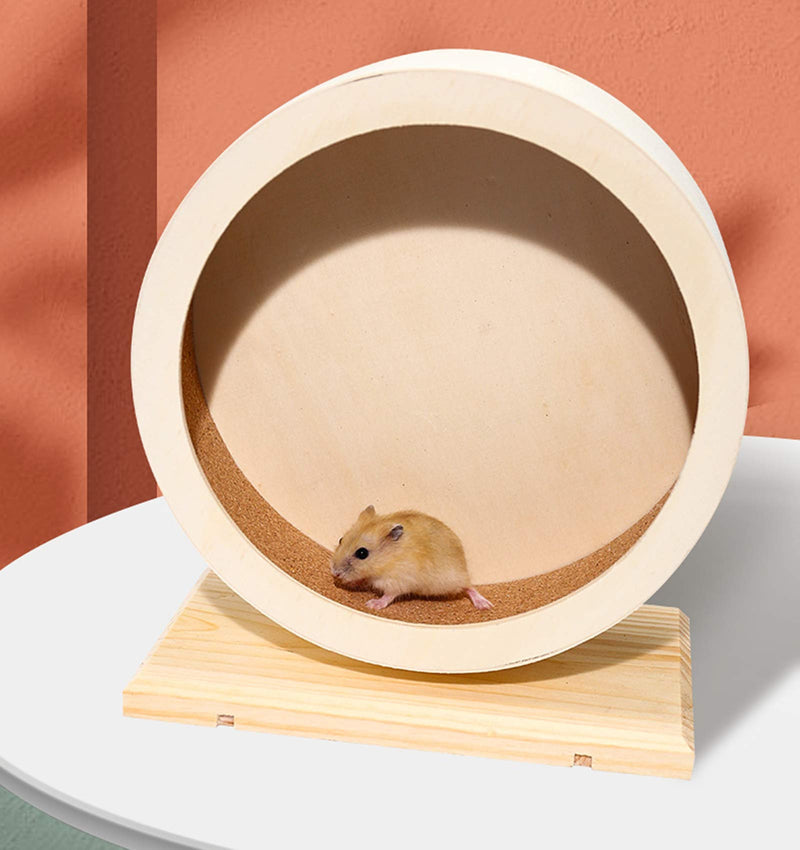 DXIA Hamster Wheel, Wonderland Bogie Wheel for Hamster, Wooden Silent Runner, Non Slip Run Disc, Funny Wheel Running Rest Nest for Syrian Hamsters, Gerbils, Rat, Mice and Other Small Pets, 15 cm, S - PawsPlanet Australia