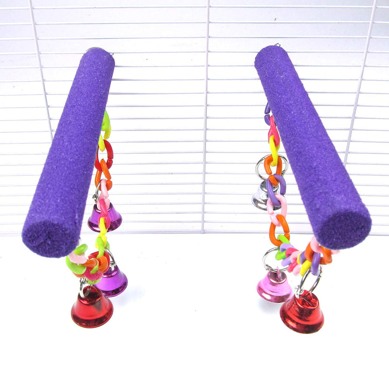 [Australia] - Alfie Pet - Wilde 2-Piece Set Sand Covered Perch for Birds Purple 