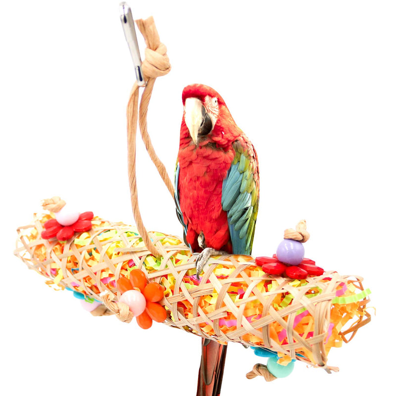 Bac-kitchen Parrot cage Toys Bird Swing Toys Parrot Shredder Toy Shred Foraging Hanging Cage Toy Wood Beads Bells Wooden Hammock Hanging Toys for Budgie Lovebirds Conures Parakeet 5 Pack - PawsPlanet Australia