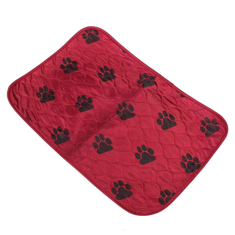 Reusable Waterproof Dog Pee Pad Bed Urine Mat for Pet Dogs Cats(40 * 60Cm-Red) - PawsPlanet Australia