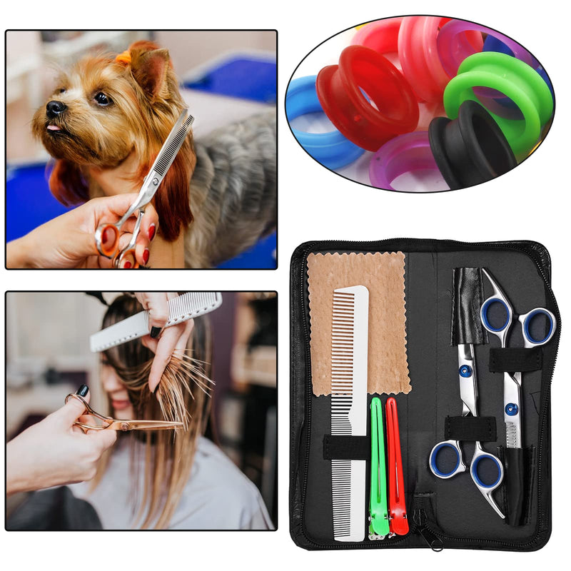 Cionyce 20 PCS Shear Finger Inserts Ring Pet Scissor Ring Inserts Rubber Shear Grips Inserts Finger Protector - PawsPlanet Australia