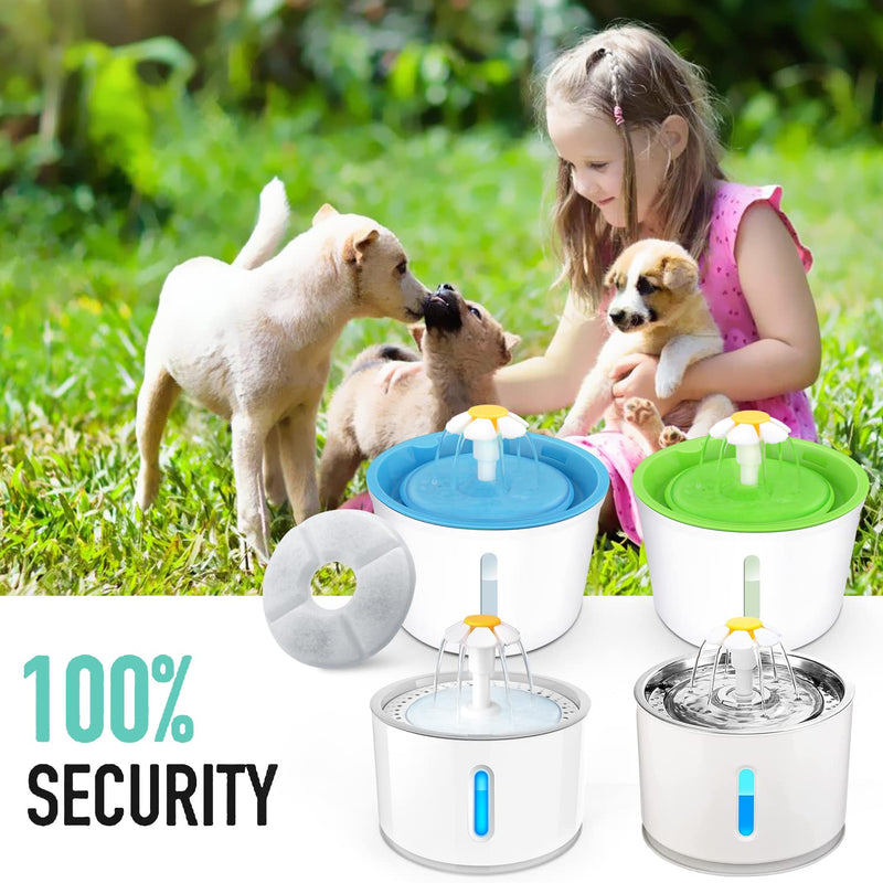 4 Packs Filters for Cat Water Fountains, Pet Fountain Replacement Filters with Resin and Active Carbon for Automatic Flower Water Dispenser Drinking Fountain Replacement Filters 4 Pack - PawsPlanet Australia